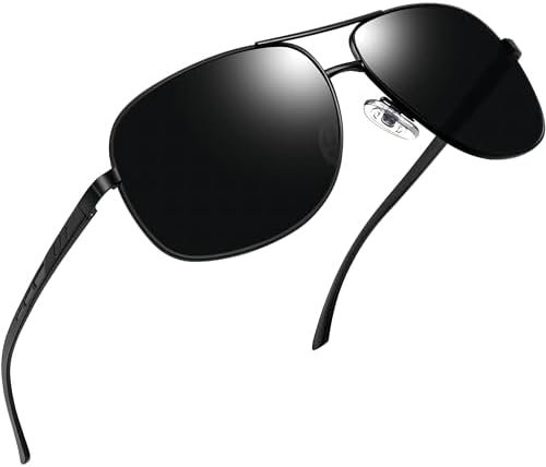 Joopin Oculos De Sol Masculino Polarizado Proteção Uv400 Armação Em Metal Estilo Clássico